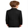 Hularka Kids Boys Long Sleeve Formal Blazer Coat Single Breasted Gentleman Suit Jacket Outerwear for Wedding Party Black 4 Years view 4