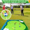 52HZ 6x5Ft Golf Chipping Game Mat, Battle Royale Golf Game Set with Golf Hitting Mat, 20 Grip Golf Balls, Golf Games for Adults Family Outdoor Indoor view 2