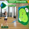 52HZ 6x5Ft Golf Chipping Game Mat, Battle Royale Golf Game Set with Golf Hitting Mat, 20 Grip Golf Balls, Golf Games for Adults Family Outdoor Indoor view 3