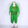 Sinleey Women's India Belly Dance Suit Costume Bollywood Arabian Halloween Dance Fancy Dress Green One Size view 4