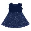 ABEWIP Toddler Girls Sequin Dress Sparkle Velvet Party Dresses Kids Girl Party Bridesmaid Wedding Gown Fall Winter Navy Blue 9-12 Months view 4