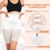 Ganado Shapewear Tummy Control Shorts for Women Cross Design High Waisted Underwear Body Shaper Stomach Shapewear view 3