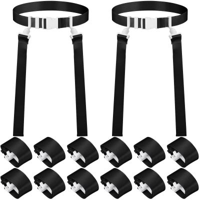 Peryiter Player Flag Football Belt, Black, 12 Set