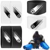 Patelai 4 Pcs Soccer Lace Band Cleat Cover Youth Adult, Kids, White, Black view 1