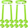 Peryiter 2/12/24/36 Player Flag Football Belt, Adjustable Football Belts and Flags for Kids Youth Adult Sport Team Training(Fluorescent Green,12 Set) view 1