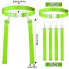 Peryiter 2/12/24/36 Player Flag Football Belt, Adjustable Football Belts and Flags for Kids Youth Adult Sport Team Training(Fluorescent Green,12 Set) view 2