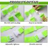Peryiter 2/12/24/36 Player Flag Football Belt, Adjustable Football Belts and Flags for Kids Youth Adult Sport Team Training(Fluorescent Green,12 Set) view 3