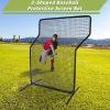 MiniTang Baseball Z Screen - 7x5 FT Heavy Duty Steel Pitching Screen - Portable Batting Trainer for Coaches Players Teams Backyard Field Training view 3