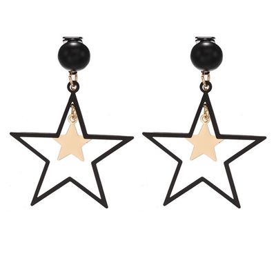 Star Drop Earrings for Women Star Clip on Earrings Star Ear Clip Birthday Party Jewelry Gifts