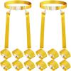 Peryiter 2/12/24/36 Player Flag Football Belt, Adjustable Football Belts and Flags for Kids Youth Adult Sport Team Training(Yellow,12 Set) view 1