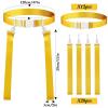 Peryiter 2/12/24/36 Player Flag Football Belt, Adjustable Football Belts and Flags for Kids Youth Adult Sport Team Training(Yellow,12 Set) view 2