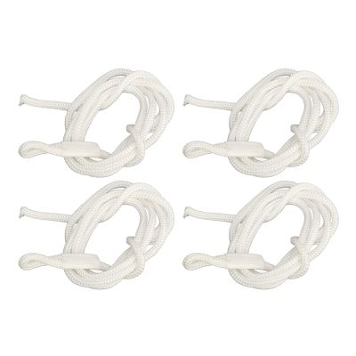 4PCS Dock Line Boat Bumper Rope 1.5m Long High Strength Polyester Wear Boat Bumper Ropes for Marine Anti Collision Ball (White)