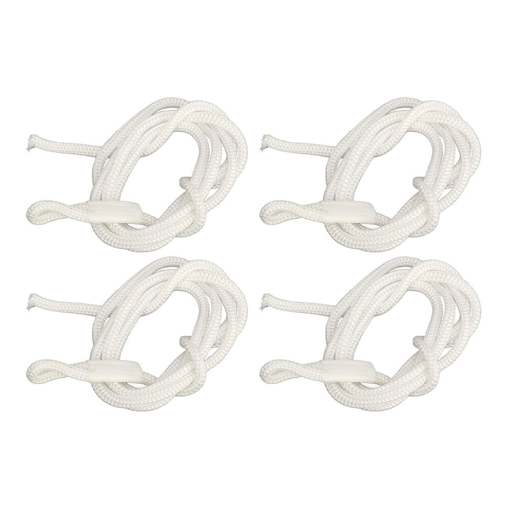 4PCS Dock Line Boat Bumper Rope 1.5m Long High Strength Polyester Wear Boat Bumper Ropes for Marine Anti Collision Ball (White)
