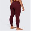 CRZ YOGA Butterluxe Yoga Leggings 28'' - High Waisted Womens Workout Lounge Pants Buttery Soft Red Merlot Medium view 2