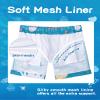 SURF CUZ Boys Swim Trunks Swimsuit for Toddler Boy Bathing Suits Quick Dry Kids Board Shorts UPF 50+ Mesh Swim Shorts Blue Ocean World 14-16 Years view 3