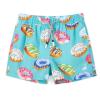 SURF CUZ Boys Swim Trunks Swimsuit for Toddler Boy Bathing Suits Quick Dry Kids Board Shorts UPF 50+ Mesh Swim Shorts Green Doughnut 5-6 Years view 1
