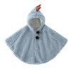 Lifup Baby Toddler Hooded Poncho Cape Cloak, Winter Faux Fur Jacket Children's Cover Cloak Coat Blue One Size view 1
