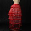 Steampunk Sparkle Sequin Tulle Tutu Bustle Skirts 6 Layer Overskirt Tie-on Belt view 4
