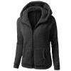 Women Sherpa Jackets Winter Coats Faux Fur Lined Hooides Oversized Fluffy Fuzzy Fleece Jacket view 2