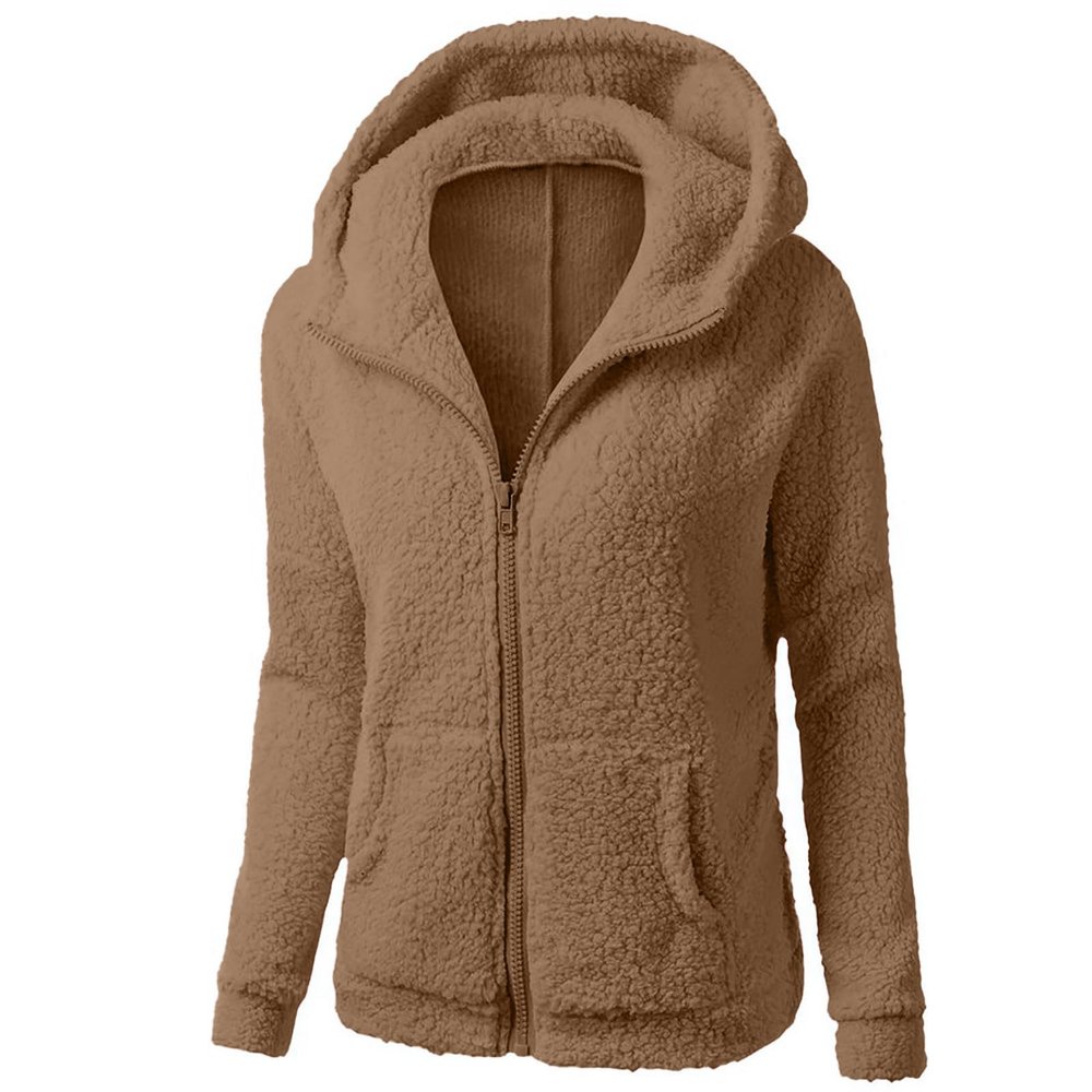 Sherpa Jackets For Women Winter Coats Faux Fur Lined Hooides Oversized Fluffy Fuzzy Fleece Jacket Casual Warm Outerwear