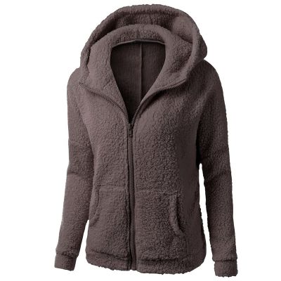 2023 Women Sherpa Jackets Winter Coats Faux Fur Lined Hooides Oversized Fluffy Fuzzy Fleece Jacket