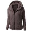 2023 Women Sherpa Jackets Winter Coats Faux Fur Lined Hooides Oversized Fluffy Fuzzy Fleece Jacket view 1