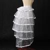 Steampunk Sparkle Sequin Tulle Tutu Bustle Skirts 6 Layer Overskirt Tie-on Belt view 2