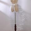 Steampunk Sparkle Sequin Tulle Tutu Bustle Skirts 6 Layer Overskirt Tie-on Belt view 3