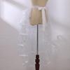 Steampunk Sparkle Sequin Tulle Tutu Bustle Skirts 6 Layer Overskirt Tie-on Belt view 4