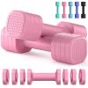 Zempox Adjustable Dumbbell Set, 4 in 1 Free Weight Dumbbell Set for Women, Hand Weight for Women at Home, Each 2lb 3lb 4lb 5lb with TPU Soft Rubber Handle for Home Gym Aquatic Fitness Equipment view 1