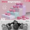 Zempox Adjustable Dumbbell Set, 4 in 1 Free Weight Dumbbell Set for Women, Hand Weight for Women at Home, Each 2lb 3lb 4lb 5lb with TPU Soft Rubber Handle for Home Gym Aquatic Fitness Equipment view 3