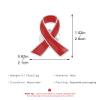 10pcs Pink Ribbon Breast Cancer Awareness Brooches Pin Crystal Rhinestone Zirconia AIDS Hope Lapel Pin Brooches for Women Wedding Dress Party Jewelry-10pcs B view 3