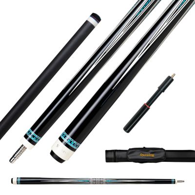 Moyerely Carbon Fiber Pool Cue,11.8mm/12.5mm Low Deflection Cue Stick,Professional Pool Stick with Case(MK1+Extension,12.5mm)