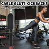 Anemeeoke Ankle Straps for Cable Machine 1Pair, Kickbacks Glute Workouts, Lower Body Exercises, Adjustable Leg Straps with Neoprene Padding Men Women(Black) view 4