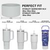 Affute Protective Silicone Boot for Stanley Quencher H2.0 40 30 20 oz & IceFlow Flip 30 20 oz, BPA Free Anti-Noise Anti-Scratch, Stanley Cup Protector Sleeve Cover Boot (Fog) view 2