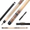 Moyerely Carbon Fiber Pool Cue,11.8mm/12.5mm Low Deflection Cue Stick,Professional Pool Stick with Case(MK3+Extension,11.8mm) view 1