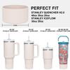 Affute Protective Silicone Boot for Stanley Quencher H2.0 40 30 20 oz & IceFlow Flip 30 20 oz, BPA Free Anti-Noise Anti-Scratch, Stanley Cup Protector Sleeve Cover Boot (Rose Quartz) view 2