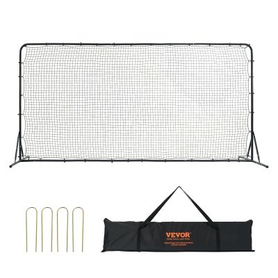 VEVOR Soccer Rebounder Net, 12x6FT Iron Soccer Training Equipment, Sports Football Training Gift with Portable Bag, Volleyball Rebounder Wall Perfect for Backyard Practicing, Solo Training, Passing