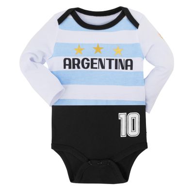 Cnins Unique Baby Soccer Jerseys #10 Argentina Toddler Soccer Shirt Outfits for Boys & Girls Football Training (C-ATL,12-18M)