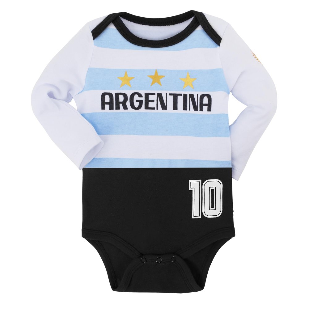 Cnins Unique Baby Soccer Jerseys #10 Argentina Toddler Soccer Shirt Outfits for Boys & Girls Football Training (C-ATL,12-18M)