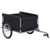 VRAXO Bike Cargo Trailer Black and Red 143.3 lb,Bicycle Trailers-25.08lbs view 3