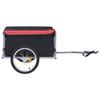 VRAXO Bike Cargo Trailer Black and Red 143.3 lb,Bicycle Trailers-25.08lbs view 4