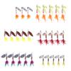 AOHRO Pack of 30 Pack of 5 Spinner Crankbait Rooster Tail Bass Trout Fishing Lure Lot Gear Tackle H77 (3# 10.5CM-7.3G 5pcs) view 1