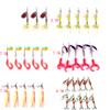AOHRO Pack of 30 Pack of 5 Spinner Crankbait Rooster Tail Bass Trout Fishing Lure Lot Gear Tackle H77 (3# 10.5CM-7.3G 5pcs) view 2