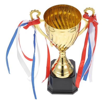 BESPORTBLE Gold Awards Trophy, 9.5inch Golden Trophy Cup Metal Trophy Cup Rewards Winning Prize for Sports Tournaments Birthday Party Competitions