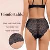 AIRCUTE Washable Absorbent Urinary Incontinence Underwear for Women, Seamless Bikini Lace Panty for Bladder leaks (Large, Black) view 4