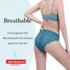 AIRCUTE Washable Absorbent Urinary Incontinence Underwear for Women, Seamless Bikini Lace Panty for Bladder leaks (Medium, Emerald Green) view 2
