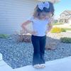 Stelle Girls Flare Leggings High Waisted for Dance Yoga School Daily Wear view 3