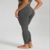 ODODOS Buttery Soft Lounge Yoga Leggings for Women 7/8 Length 25" High Waist Yoga Pants, Charcoal, X-Small view 3