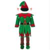 Choomomo Christmas Kids Elf Dress Set Xmas Santa Claus Helper Fancy Outfit for Boys Girls 6pcs Green 9-10 Years view 1